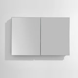 Fresca 40-in x 26-in Surface/Recessed Mount Mirror Mirrored Medicine Cabinet