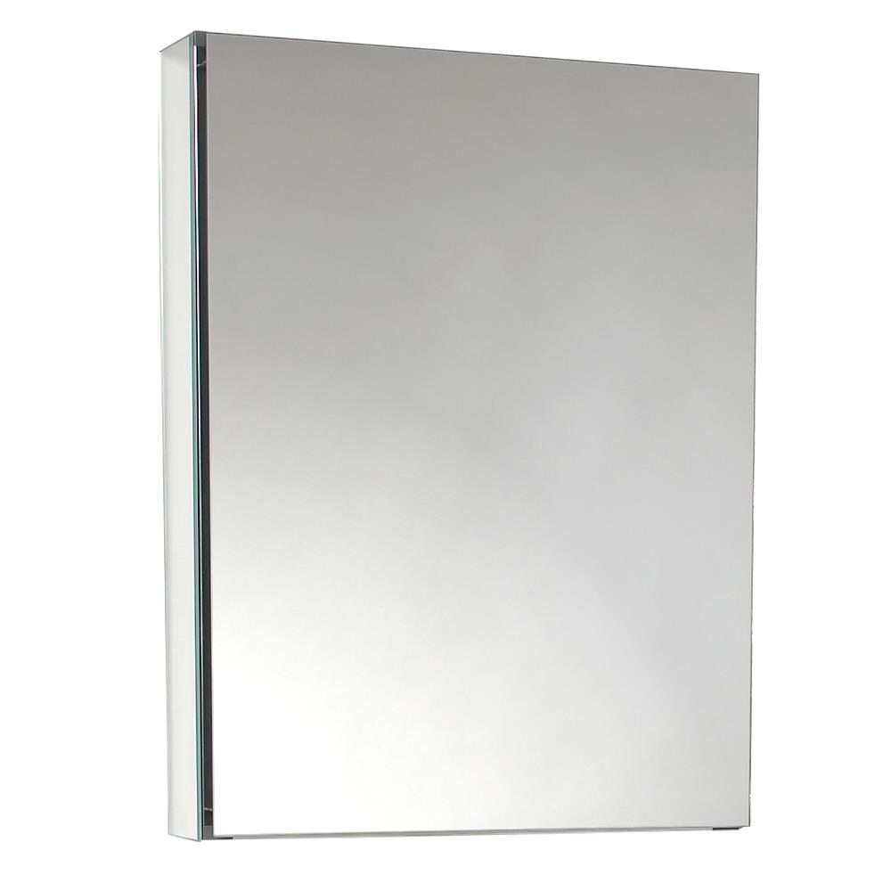 Fresca 20-in x 26-in Surface/Recessed Mount Mirror Mirrored Medicine Cabinet