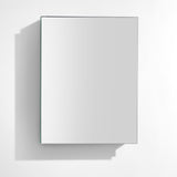 Fresca 20-in x 26-in Surface/Recessed Mount Mirror Mirrored Medicine Cabinet