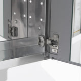 Fresca 20-in x 26-in Surface/Recessed Mount Mirror Mirrored Medicine Cabinet