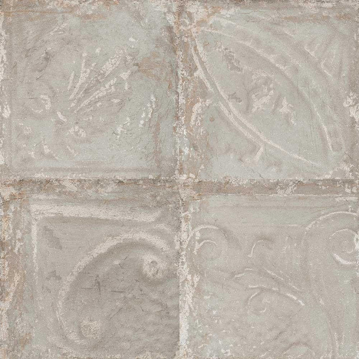 Giorbello (Sample) Sassuolo Tiles Gray Relief 12-in x 12-in Glazed Porcelain Stone Look Floor and Wall Tile
