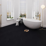 Lucida USA BaseCore Nero Black 12-mil x 6-in W x 36-in L Waterproof Peel and Stick Vinyl Plank Flooring (54-sq ft/ Carton)