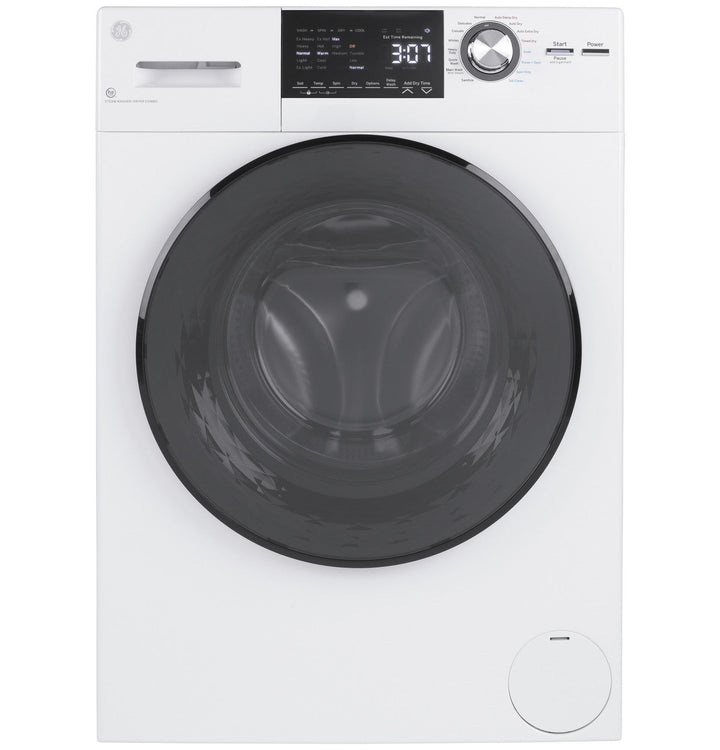 GE 2.4 cu. ft. White High-Efficiency 120-Volt Ventless Electric All-in-One Washer Dryer Combo