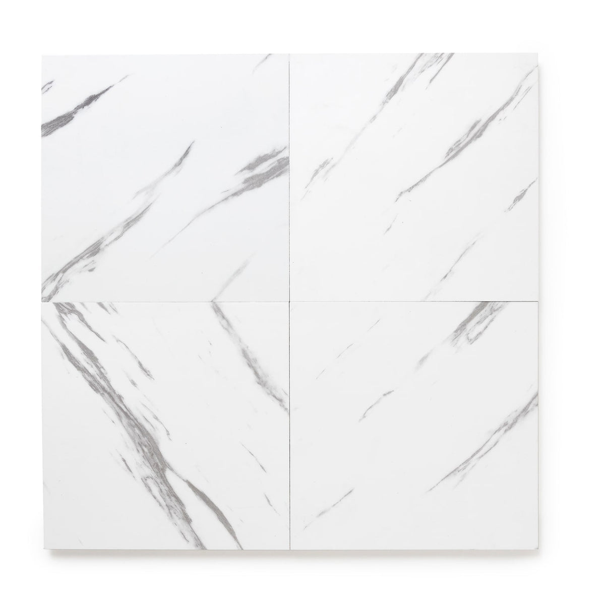 Lucida USA Marble White Stone Look 12-mil x 12-in W x 12-in L Waterproof Peel and Stick Vinyl Tile Flooring (36-sq ft/ Carton)