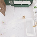 Lucida USA Marble White Stone Look 12-mil x 12-in W x 12-in L Waterproof Peel and Stick Vinyl Tile Flooring (36-sq ft/ Carton)