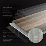Lucida USA Maxcore Dolomite Gray 28-mil x 7-3/32-in W x 48-in L Waterproof Interlocking Luxury Vinyl Plank Flooring (24.5-sq ft/ Carton)