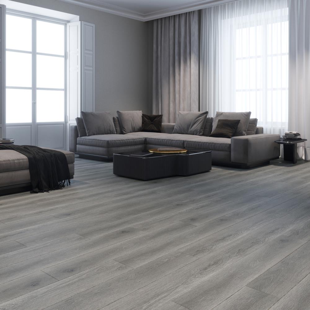 Lucida USA TruCore MaxCore Pro Stormcloud 7-3/32-in Wide x 4-4/5-mm Thick Waterproof Interlocking Luxury Vinyl Plank Flooring (24.5-sq ft Carton)