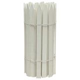 Style Selections Cedar Woven Wire Rolled Fencing - 15'x2', White