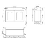 Design House Brookings 33-in W x 21-in H x 12-in D Espresso Maple Wall Ready To Assemble Plywood Cabinet (Recessed Panel Shaker Door Style)