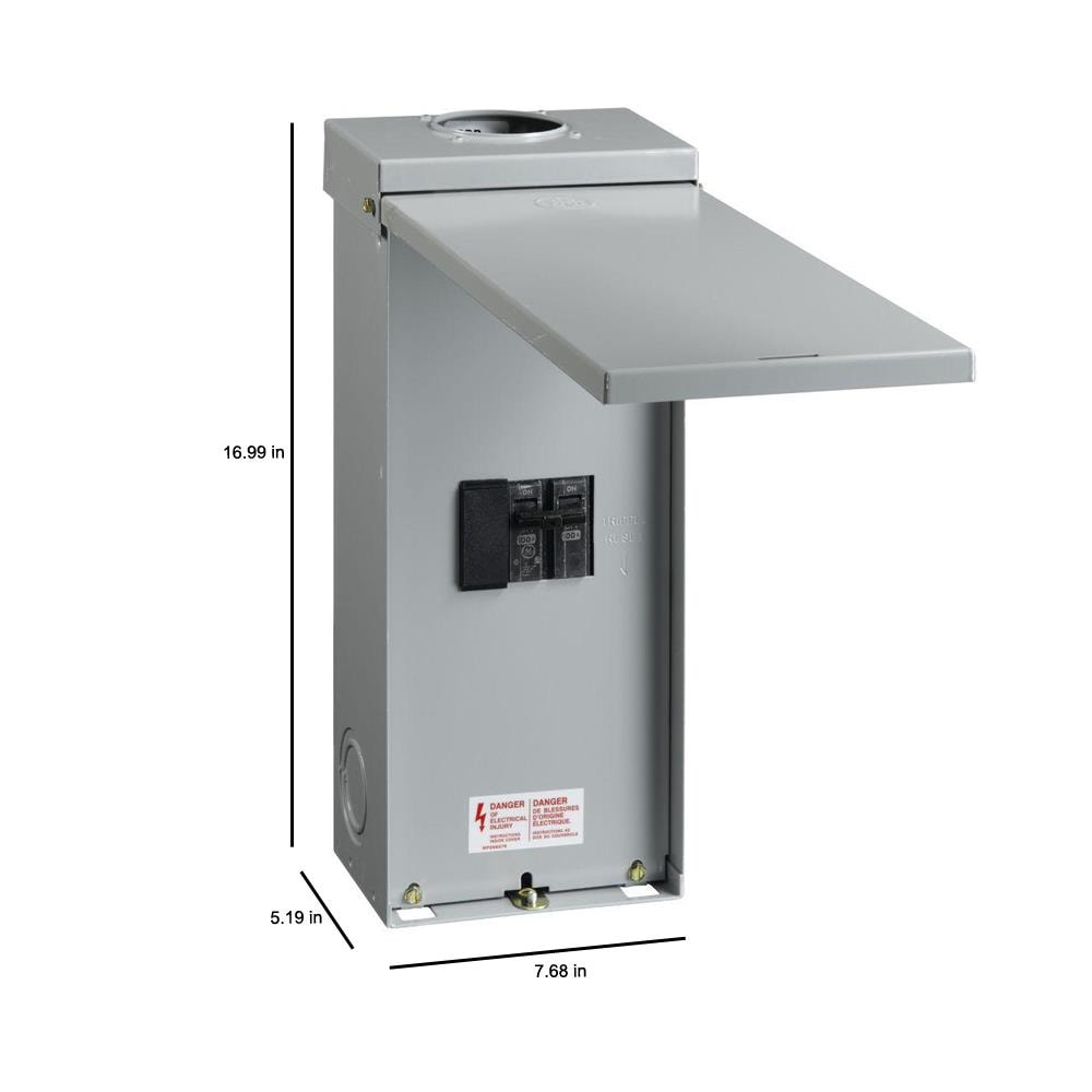 ABB ReliaHome 100-Amp 0-space load center - cover view