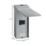 ABB ReliaHome 100-Amp 0-space load center - cover view