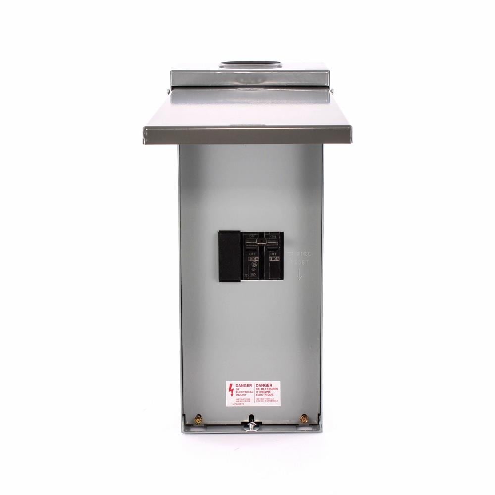 ABB ReliaHome 100-Amp 0-space load center - angle view
