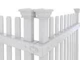 Zippity Outdoor Products Roger Rabbit 3 Panels 2-ft H x 2-ft W White Vinyl Flat-top Fence Panel (Unassembled)