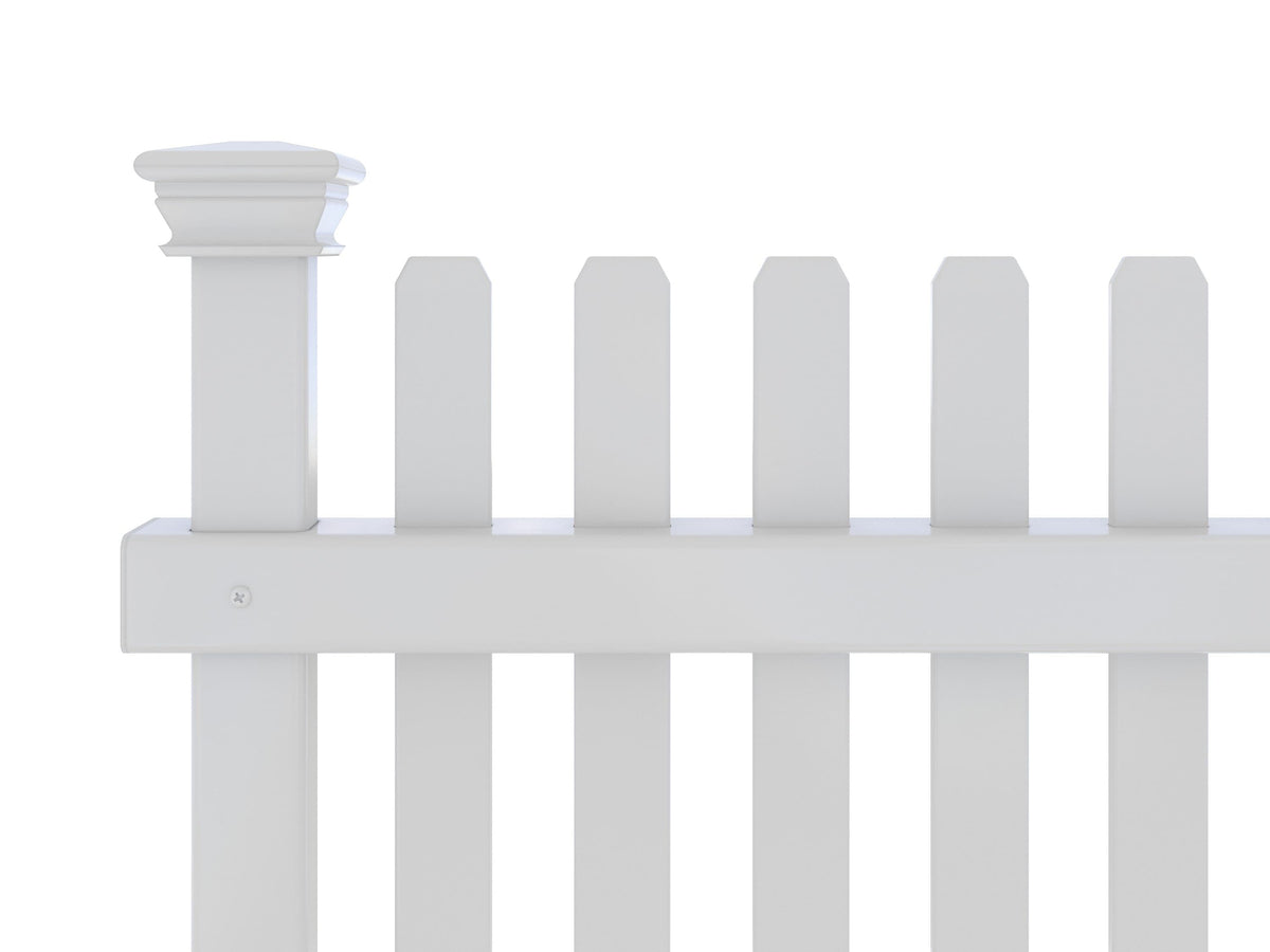 Zippity Outdoor Products Roger Rabbit 3 Panels 2-ft H x 2-ft W White Vinyl Flat-top Fence Panel (Unassembled)