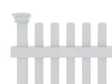 Zippity Outdoor Products Roger Rabbit 3 Panels 2-ft H x 2-ft W White Vinyl Flat-top Fence Panel (Unassembled)