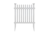 Zippity Outdoor Products Roger Rabbit 3 Panels 2-ft H x 2-ft W White Vinyl Flat-top Fence Panel (Unassembled)