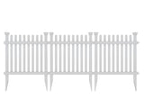 Zippity Outdoor Products Roger Rabbit 3 Panels 2-ft H x 2-ft W White Vinyl Flat-top Fence Panel (Unassembled)