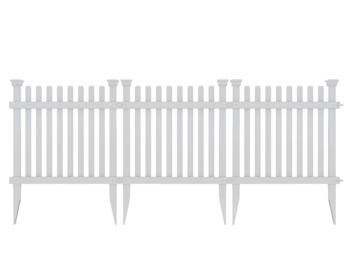 Zippity Outdoor Products Roger Rabbit 3 Panels 2-ft H x 2-ft W White Vinyl Flat-top Fence Panel (Unassembled)