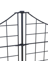 Zippity Outdoor Products 4 Panels 1 Gate 2-ft H x 2-ft W Black Galvanized Iron Scallop No Dig Garden Fence Gate Kit