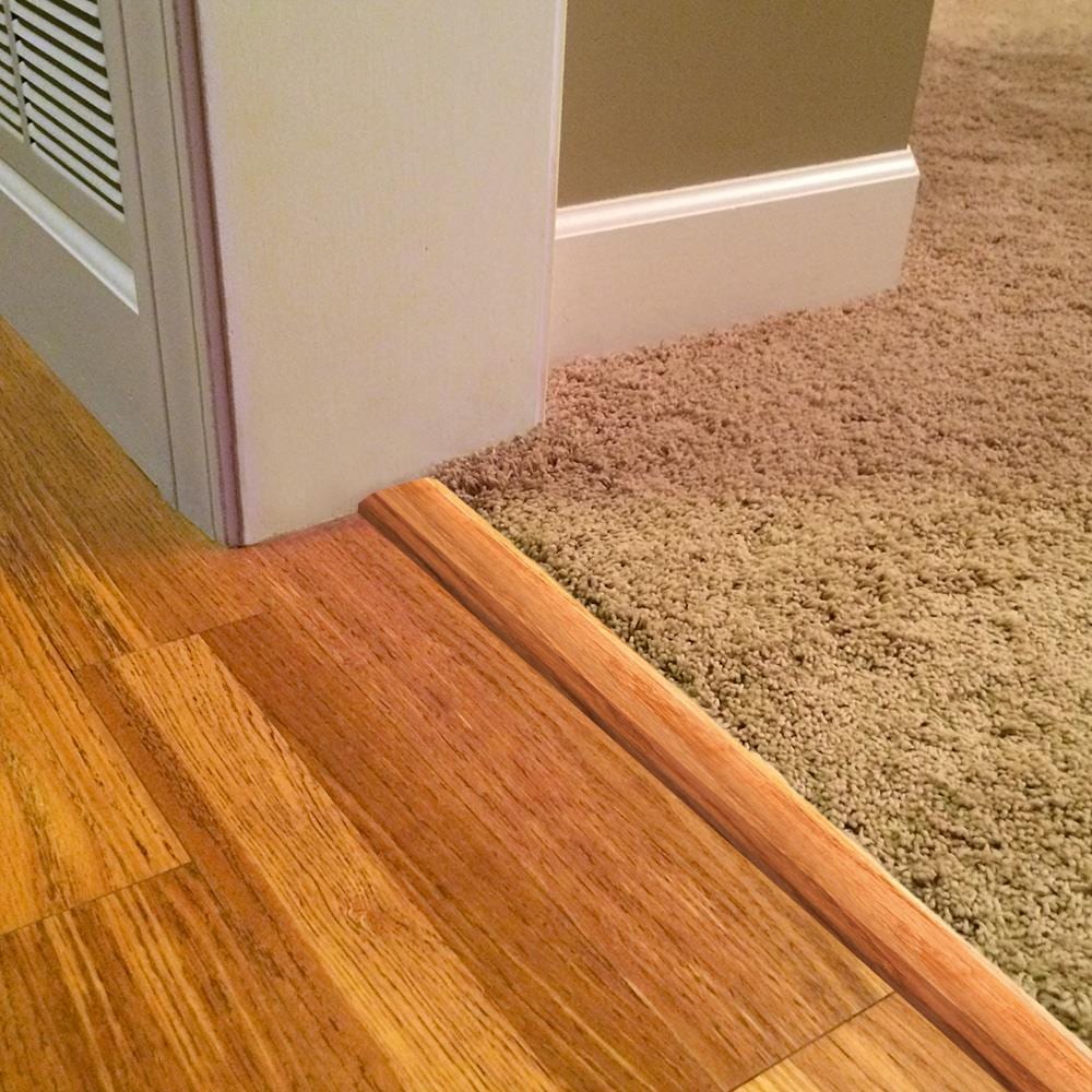 Flexco Hickory Serrano 0.688-in T x 2-in W x 78-in L Solid Wood Threshold