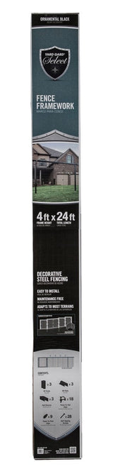 Yardgard Select 2-in Black Steel Universal Bracket For Metal Fence