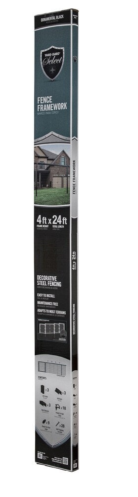 Yardgard Select 2-in Black Steel Universal Bracket For Metal Fence