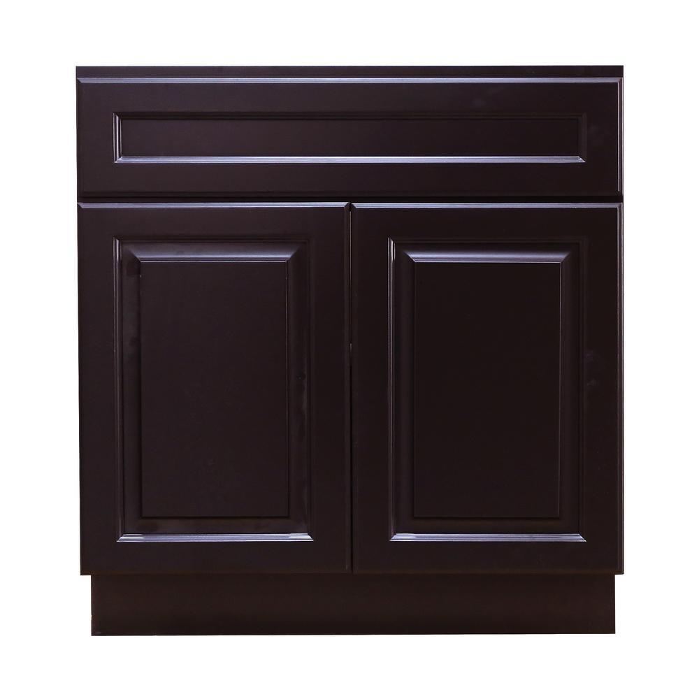 42 in. W x 21 in. D x 34.5 in. H Ready to Assemble Vanity Cabinet with 2-Doors Classic White - Super Arbor