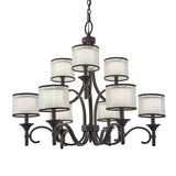 Kichler Lacey 9-Light Bronze Transitional Chandelier