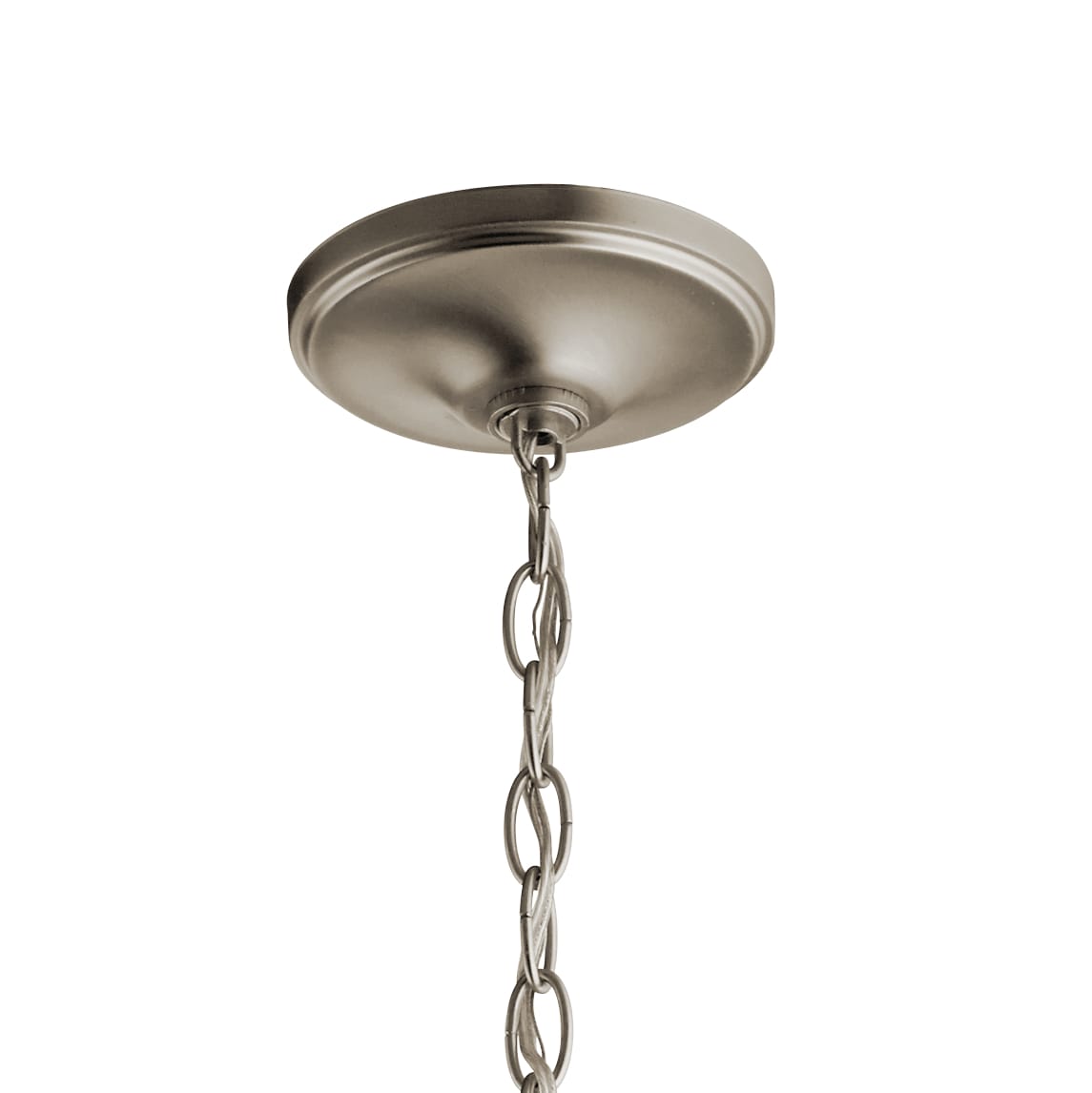 Kichler Larkin 6-Light Brushed Nickel Transitional Lantern Medium Hanging Pendant Light