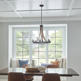 Kichler Grand Bank 6-Light Brown Farmhouse Chandelier