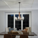 Kichler Grand Bank 6-Light Brown Farmhouse Chandelier