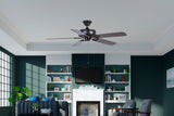 Harbor Breeze Calera 52-in Antique/Aged Bronze Indoor/Outdoor Ceiling Fan, 5-Blade, Pull Chain