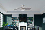 Hunter Creekside LED 52-in Brushed Nickel Indoor Ceiling Fan with Light Kit (5-Blade)
