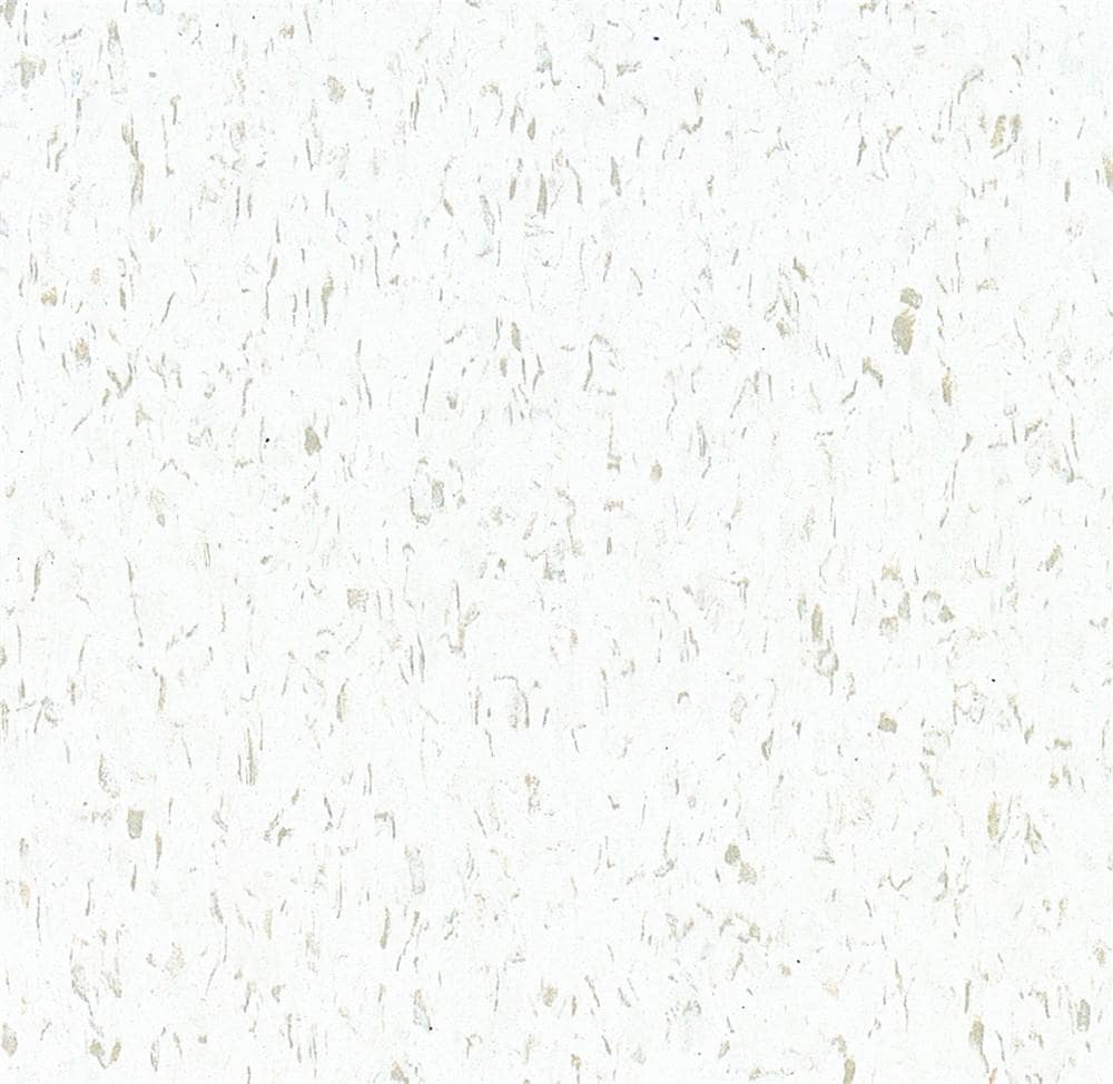 Armstrong Flooring Imperial Texture VCT Cool White 12-in x 12-in Commercial Vinyl Tile
