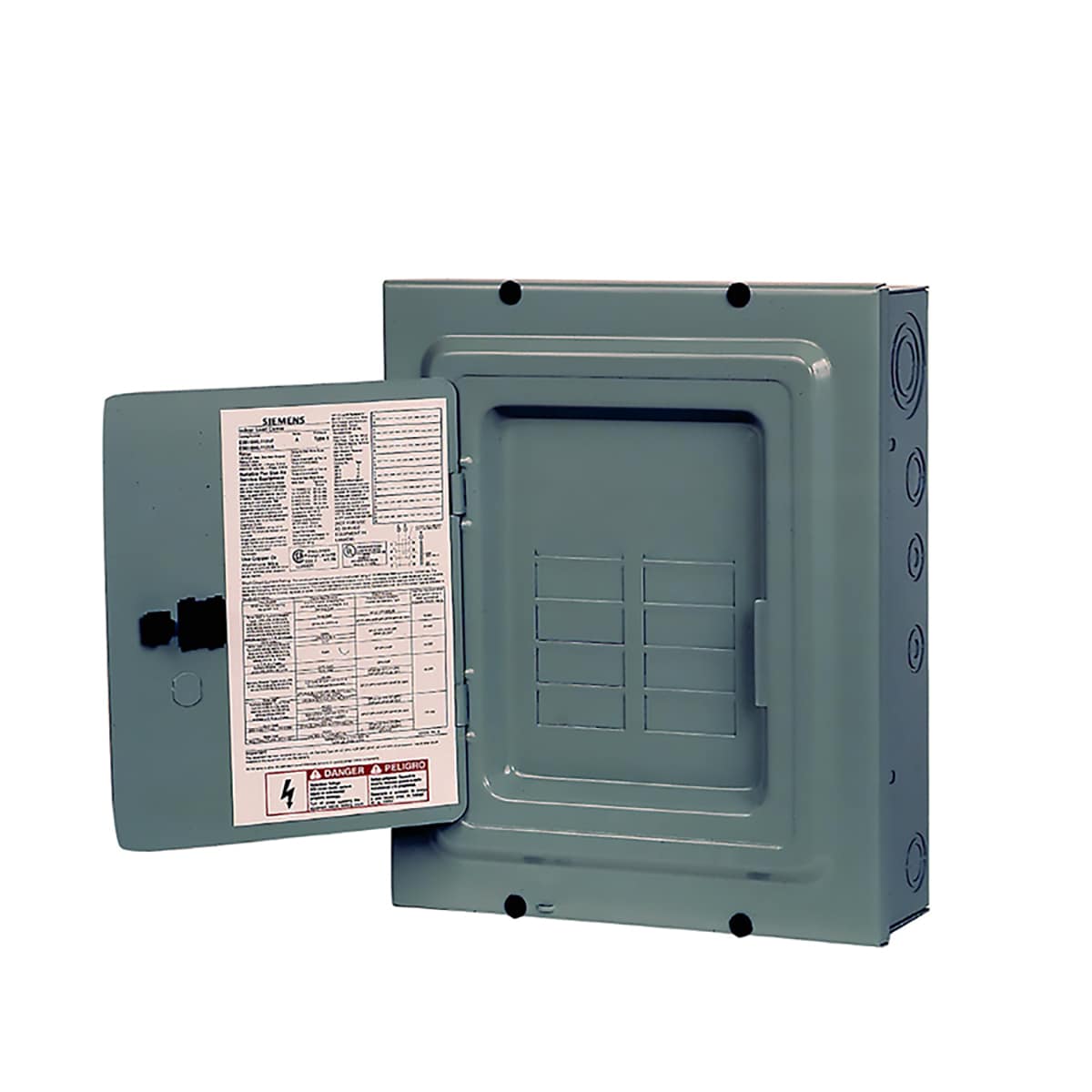 Siemens EQ 125-Amp 8-space load center - front view