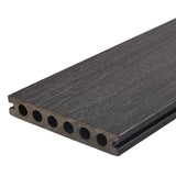 NewTechWood Voyager Hollow Board 1-in x 6-in x 8-ft Hawaiian Charcoal Grooved Composite Deck Board (10-Pack)