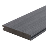 NewTechWood Magellan Solid Board with Groove 8-ft Westminster Gray Grooved Composite Deck Board (49-Pack)