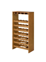 ACME FURNITURE 35-Bottle Oak Wood Wine Cabinet