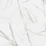 Satori Regent Calacatta 32-in x 32-in Polished Porcelain Marble Look Floor and Wall Tile (13.78-sq. ft/ Carton)