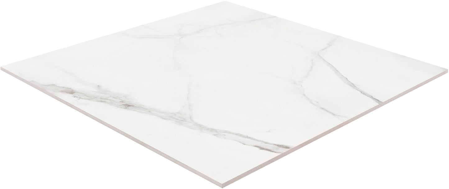 Satori Regent Calacatta 32-in x 32-in Polished Porcelain Marble Look Floor and Wall Tile (13.78-sq. ft/ Carton)