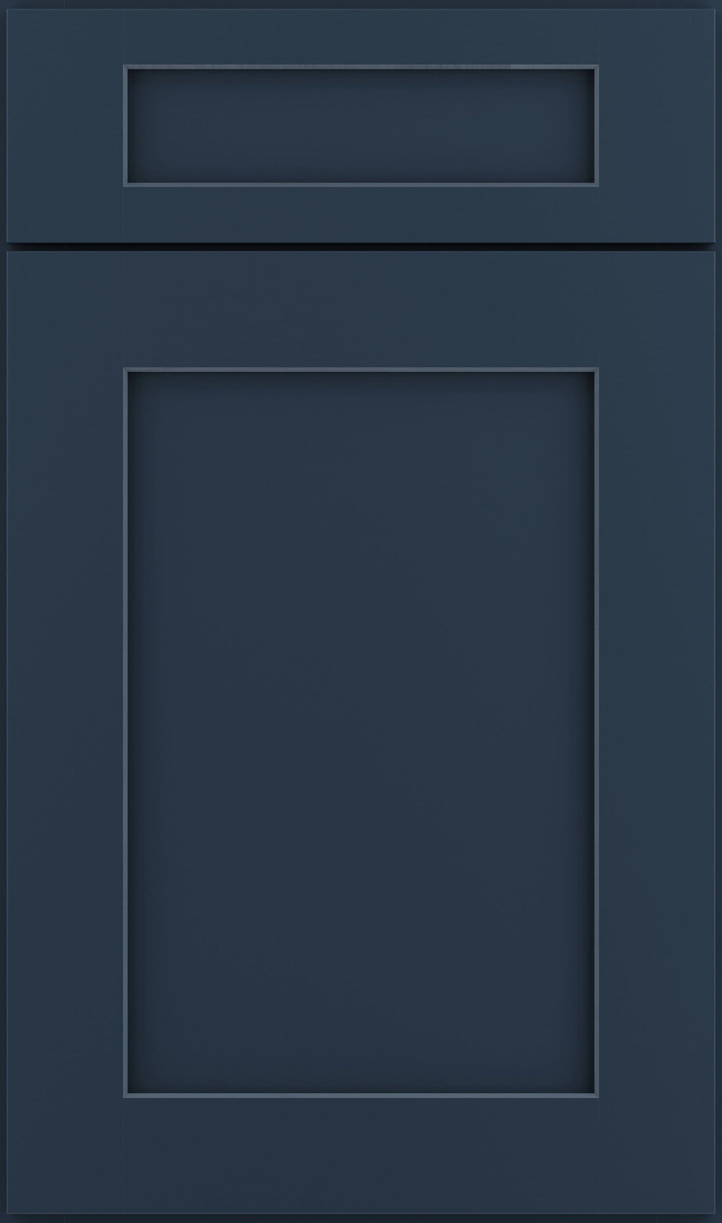 allen + roth Port 30-in W x 39.125-in H x 12-in D Navy Blind Corner Wall Fully Assembled Cabinet (Flat Panel Shaker Style)