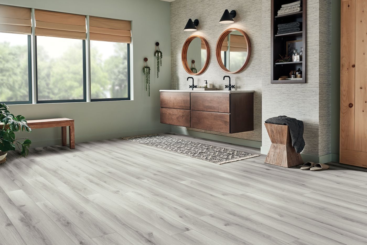 Armstrong Flooring Empower Nordic Dew 6-in W x 7-mm T Waterproof Interlocking Luxury Vinyl Plank Flooring, 17.4-sq ft Carton