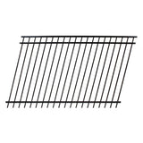 Fortress Building Products Versai 5-ft H x 8-ft W Gloss Black Steel Spaced Picket Flat-top Privacy Fence Panel
