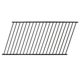 Fortress Building Products Versai 4-ft H x 8-ft W Gloss Black Steel Spaced Picket Flat-top Privacy Fence Panel