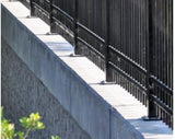 Fortress Building Products Versai 5-ft H x 2-in W Gloss Black Galvanized Steel Spaced Picket Privacy Fence Post