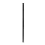 Fortress Building Products Versai 6-ft H x 2-in W Gloss Black Galvanized Steel Spaced Picket Privacy Fence Post