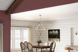 Progress Lighting Teigen 6-Light Antique White and Vintage Gold Transitional Geometric Large Hanging Pendant Light