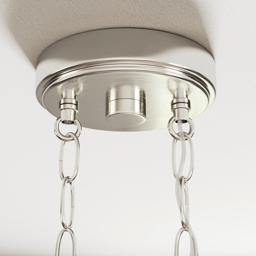 Progress Lighting Tiana 5-Light Driftwood and Brushed Nickel Transitional Chandelier, 45.5-in W x 22-in H
