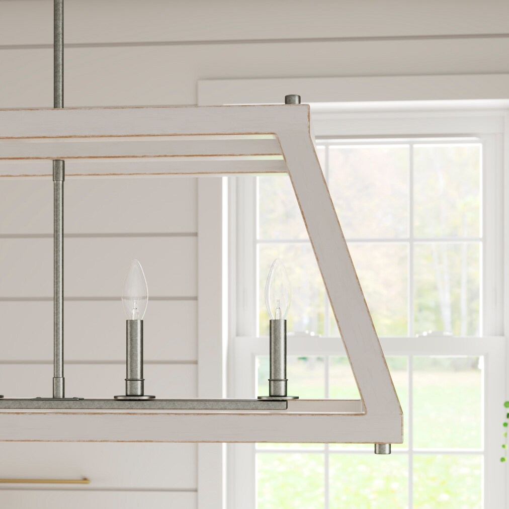 Progress Lighting Forrester 5-Light Gray Farmhouse Chandelier