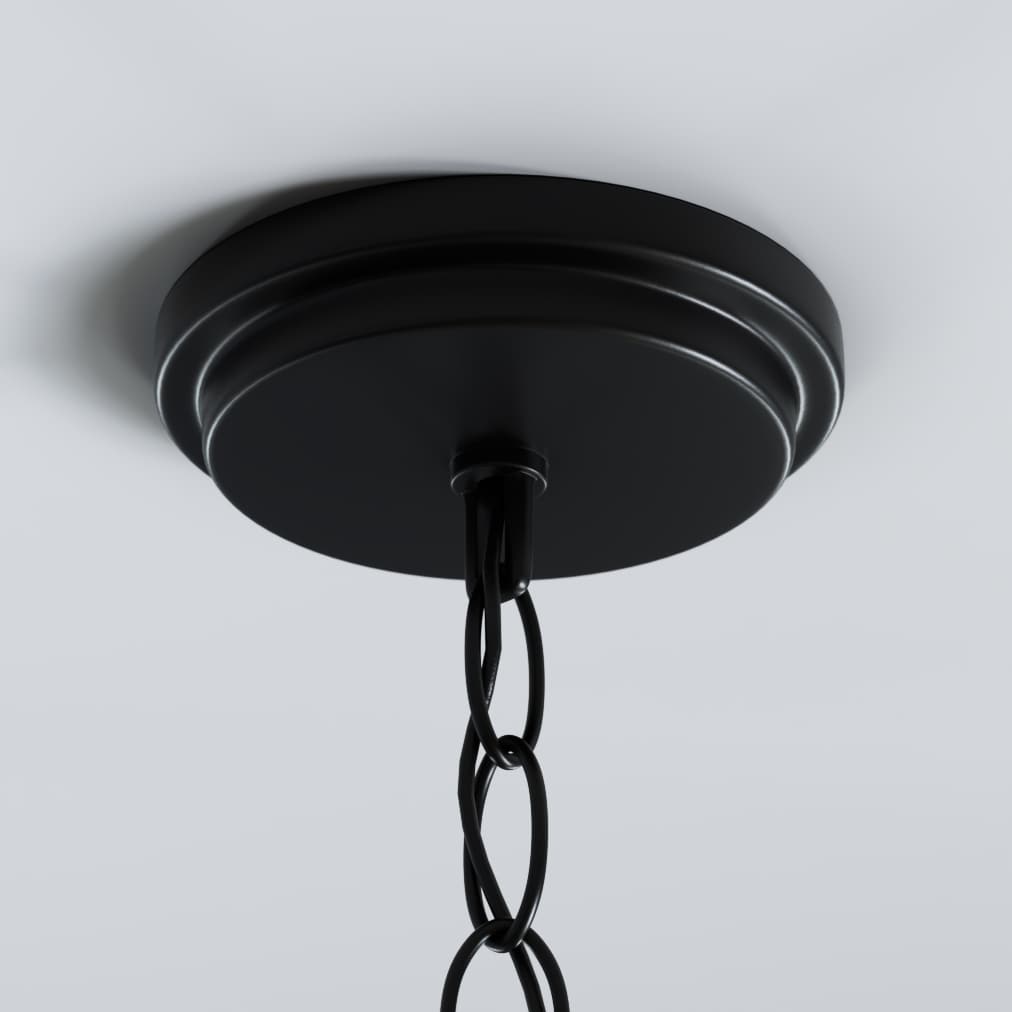 Progress Lighting Strahan 5-Light Black Transitional Chandelier
